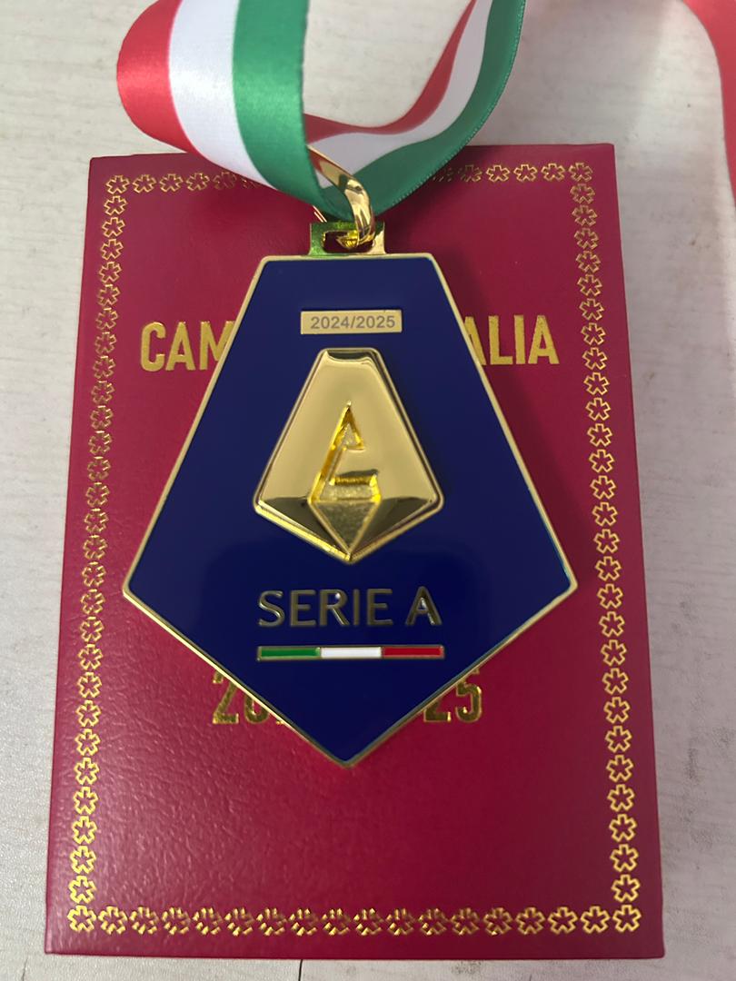 Medaglia Serie A 2024/25 Scudetto - Replica in metallo Celebrativa Napoli Campione
