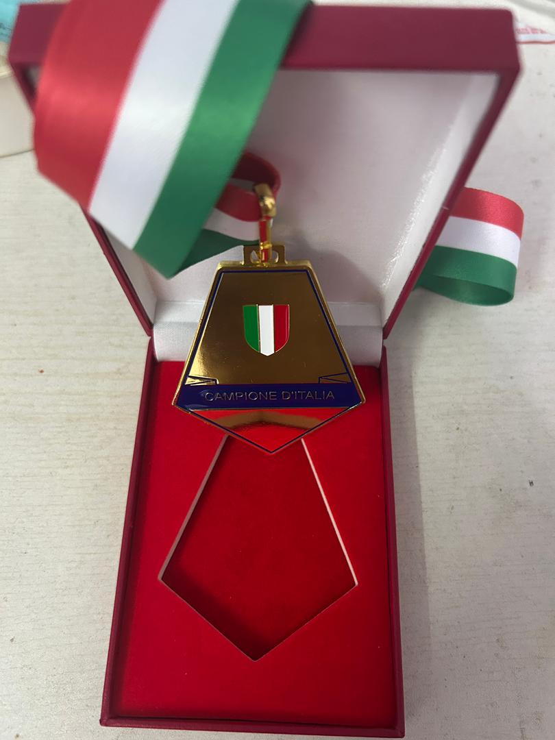 Medaglia Serie A 2024/25 Scudetto - Replica in metallo Celebrativa Napoli Campione