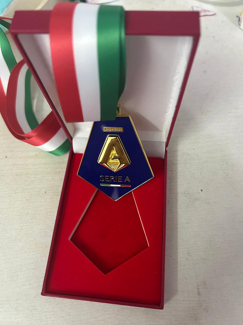 Medaglia Serie A 2024/25 Scudetto - Replica in metallo Celebrativa Napoli Campione