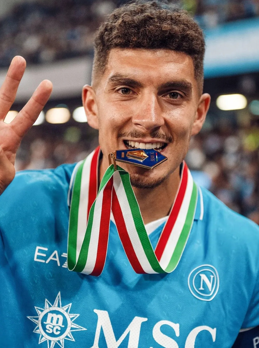 Medaglia Serie A 2024/25 Scudetto - Replica in metallo Celebrativa Napoli Campione